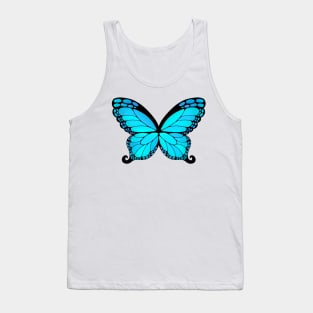 Blue Butterfly Wings Tank Top